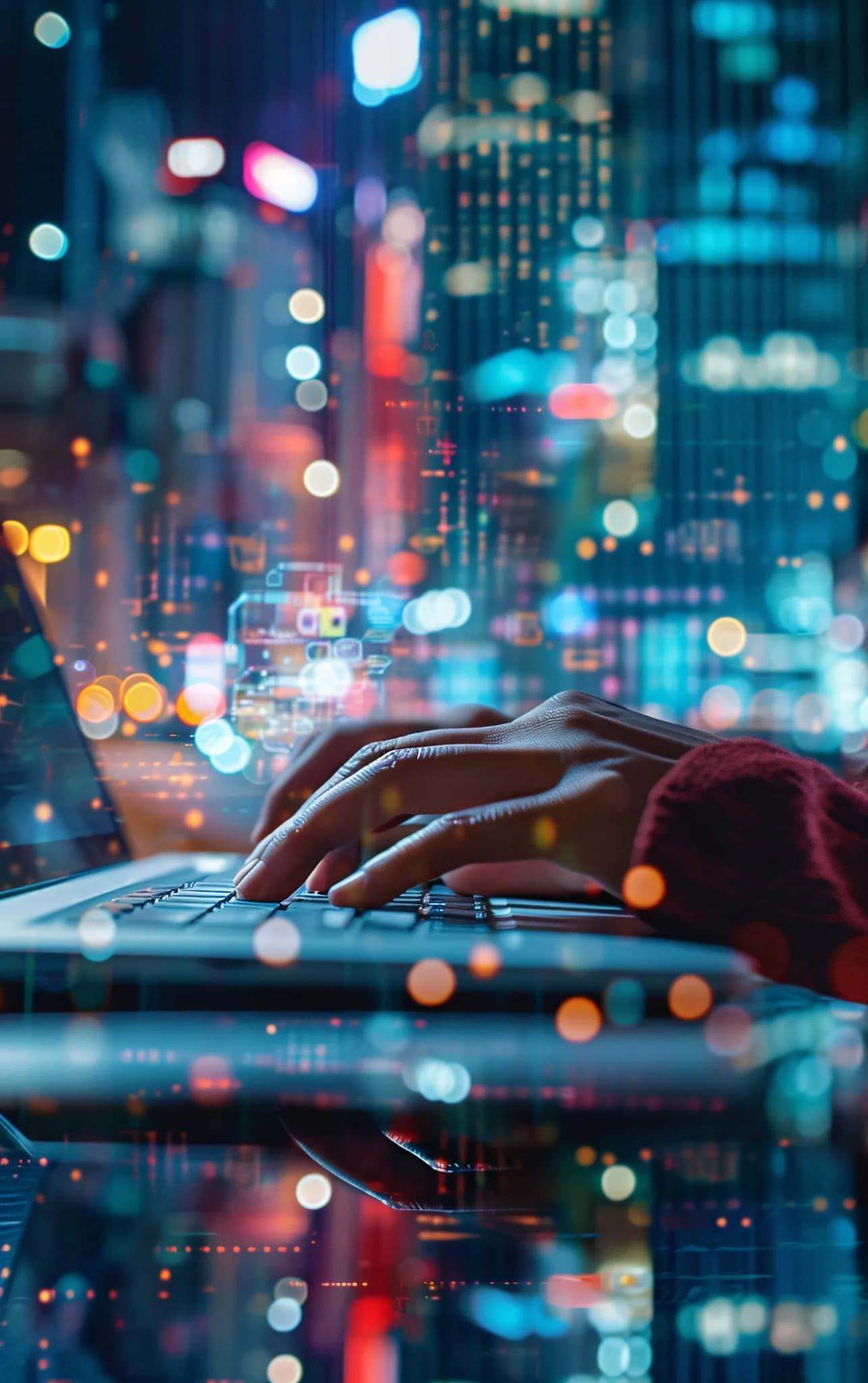 Vista vertical: estudio con iMac y cámara